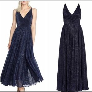 Dress The Population Valentina Metallic Navy Dress